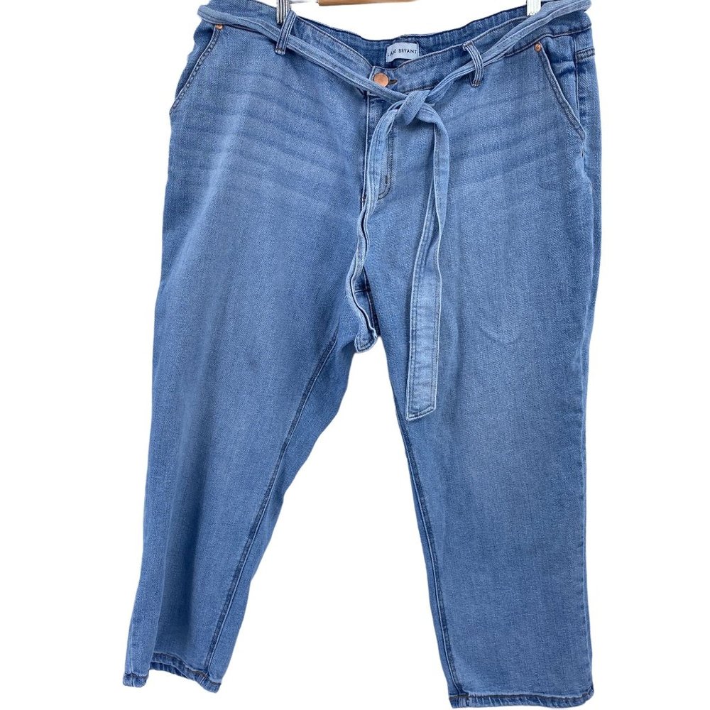 Lane Bryant High Rise straight leg ankle denim jeans size 22 magic waistband